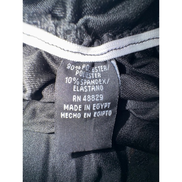 Rouge Collection Womens 2X Black Gold Metallic Feather Dolman Ruched Top Blouse - Picture 8 of 9